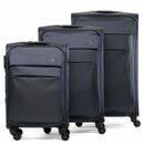 Bild 1 von FERGÉ Kofferset Calais, Weichschale 3-teilig Reisekoffer mit 4 Rollen, Stoffkoffer (3 tlg., Gr. M, L und XL) Trolley-Set Rollkoffer, Koffer-Set mit integriertem Zahlenschloss