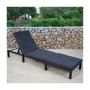 Bild 1 von Poly-Rattan Sonnenliege MCW-A51, Relaxliege Gartenliege Liege ~ Basic anthrazit, Kissen grau