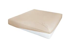 Jersey-Elastan Boxspringlaken beige Baumwollmischgewebe Maße (cm): B: 190 H: 26 T: 26 Bettwaren