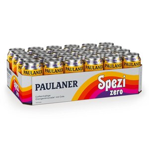 Paulaner Spezi Zero 0,33 Liter Dose, 24er Pack