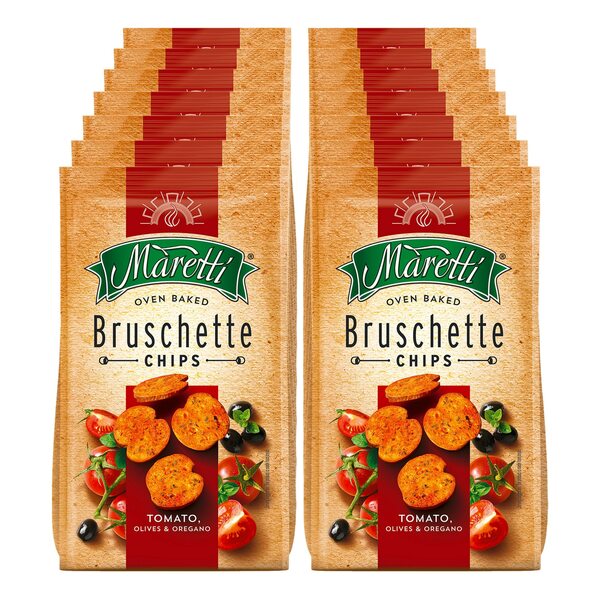 Bild 1 von Maretti Bruschette Chips Tomate 150 g, 14er Pack