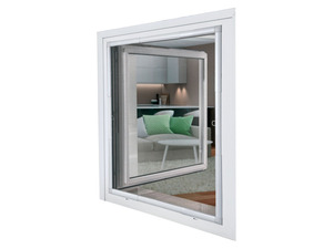 LIVARNO home Insektenschutz für Fenster, teleskopierbar 120 x 140 cm, weiß, 3er Set