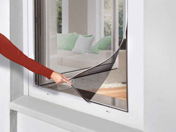 Bild 1 von LIVARNO home Insektenschutzfenster, magnetisch, 110x130 cm, weiß, 3er Set