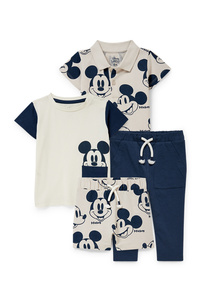 C&A Micky Maus-Baby-Outfit-4 teilig, Weiß, Größe: 68