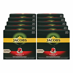 Jacobs Kaffee Lungo Classico 20 Kapseln 104 g, 10er Pack