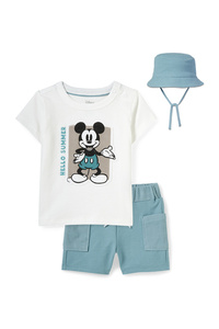 C&A Micky Maus-Baby-Outfit-3 teilig, Türkis, Größe: 68