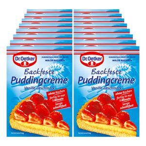 Dr. Oetker Backfeste Puddingcreme für 250 ml Milch, 16er Pack