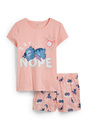 Bild 1 von C&A Lilo & Stitch-Shorty-Pyjama-2 teilig, Rosa, Größe: 176