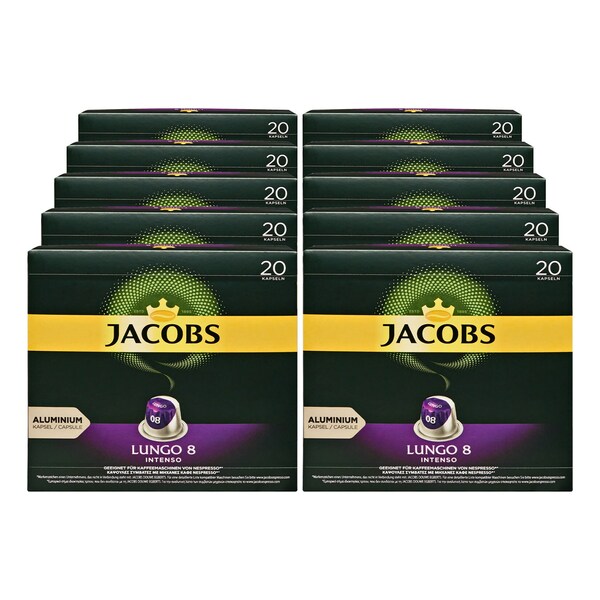 Bild 1 von Jacobs Kaffee Lungo Intenso 20 Kapseln 104 g, 10er Pack