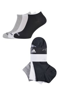 Adidas Sneakersocken - versch. Farben und Größen - schwarz/weiß/grau, Gr. L 43/45