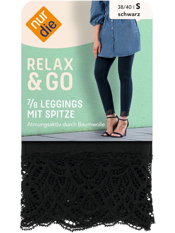 Bild 1 von NUR DIE Damen 7/8-Leggings Relax & Go mit Spitze