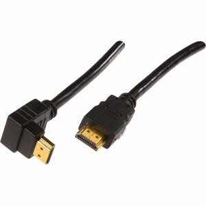 HDMI-Anschlusskabel 90° Winkel 1,3 m vergoldet