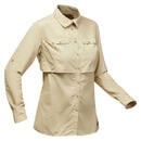 Bild 1 von Trekkingbluse Damen langarm UV-Schutz - Desert 500 beige