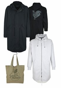 Gentle Rebels Parka Longsweater-Totebag-Set Tragefunktion, Schlüsselanhänger, Handyinnentasche