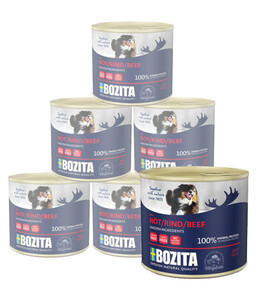 BOZITA Nassfutter für Hunde Paté, 6 x 625 g
