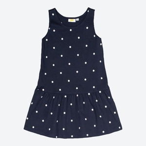 Kinder-Mädchen-Kleid mit Punktemuster