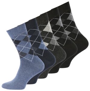 Cotton Prime® 10 Paar Baumwoll Socken Karo Classics