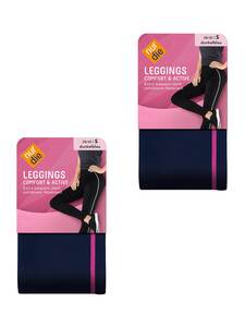 NUR DIE Damen Leggings Comfort & Active 2er Pack