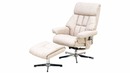 Bild 1 von Relaxsessel inkl. Hocker braun Microfaser drehbar - NEOL