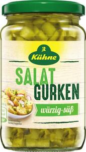 Kühne Salat Gurken Würfel würzig-süß