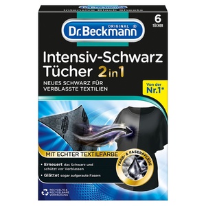 DR. BECKMANN®  Intensiv Schwarz Tücher 2-in-1