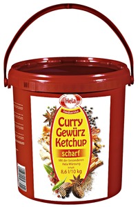 Hela Curry Gewürz Ketchup scharf (10 kg)