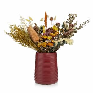 ABELLA Natura Trockenblumen-Strauß Keramik-Vase Höhe ca. 38cm