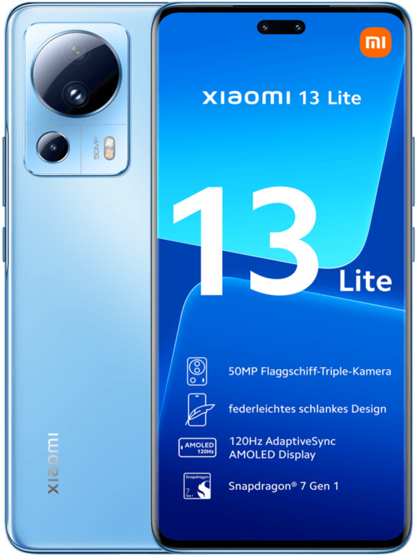 Bild 1 von Xiaomi 13 Lite 128 GB Lite Blue mit green 5G 60 GB