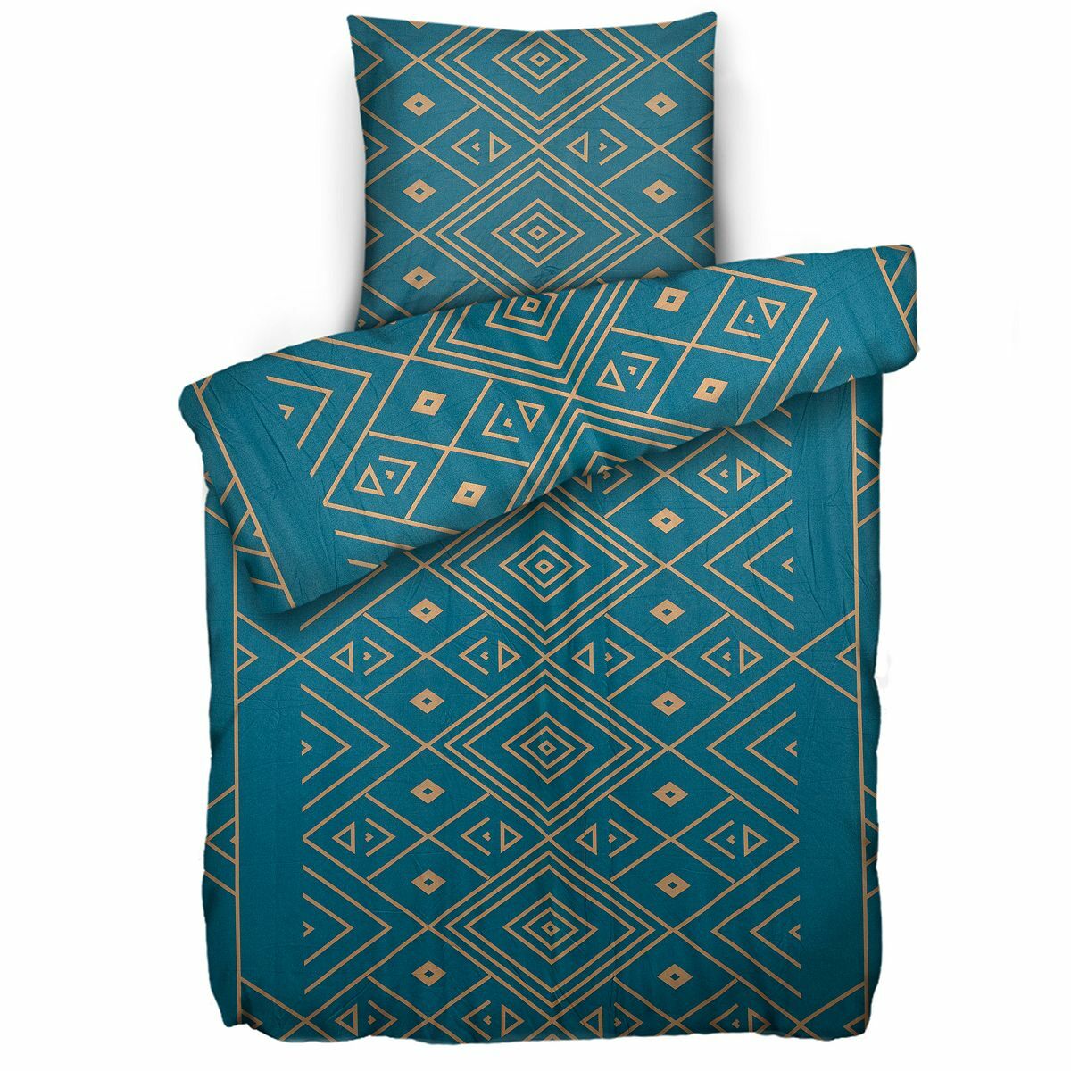 Bild 1 von JERYMOOD Bettwäsche grafisches Muster Mikrofaser Jersey Einzelbett, 2tlg.