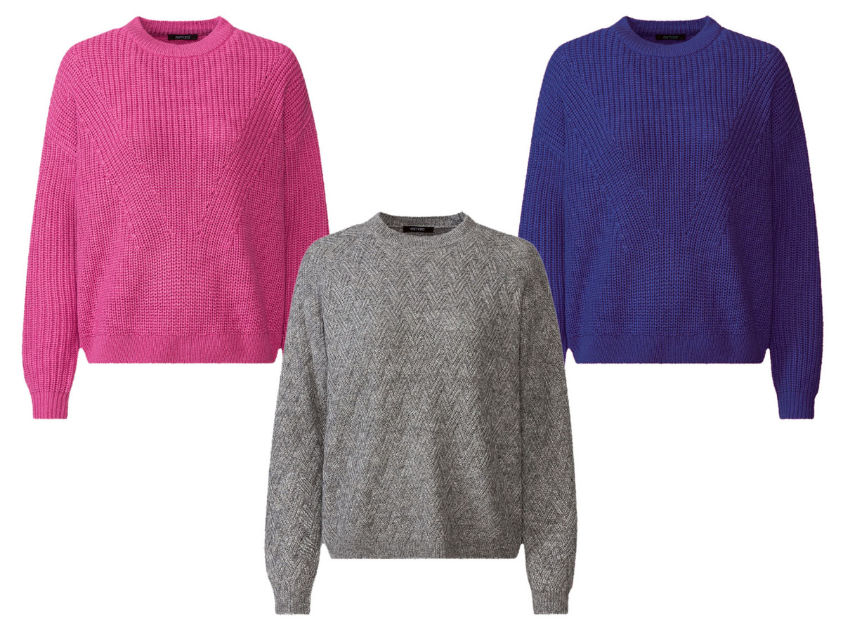 Bild 1 von esmara® Damen Pullover, leger geschnitten