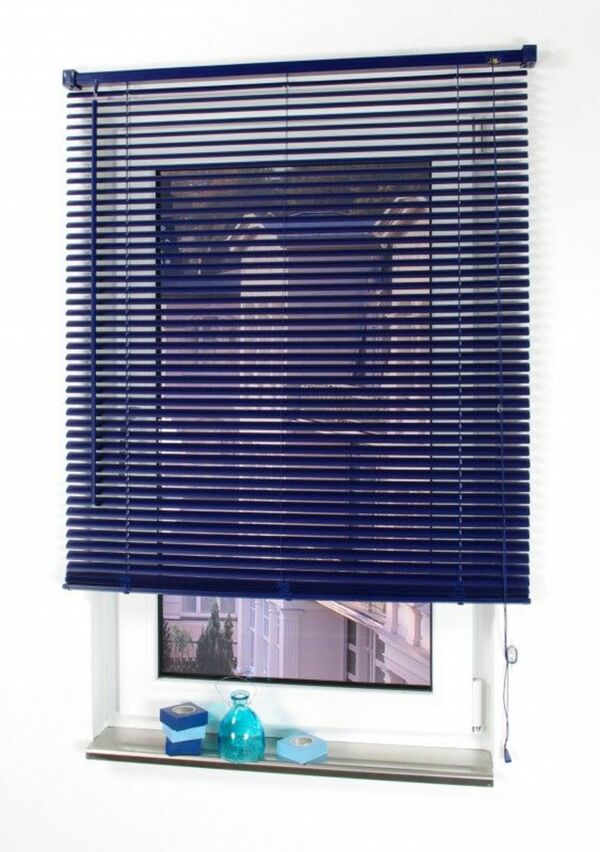 Bild 1 von Bella Casa Kunststoff-Jalousie, blau, 160 x 120 cm