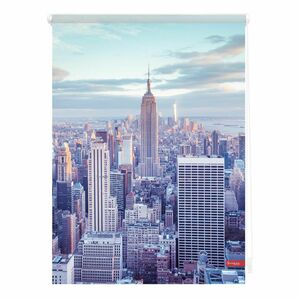 Lichtblick Rollo Klemmfix, ohne Bohren, blickdicht, New York - Blau, 45 x 150 cm (B x L)