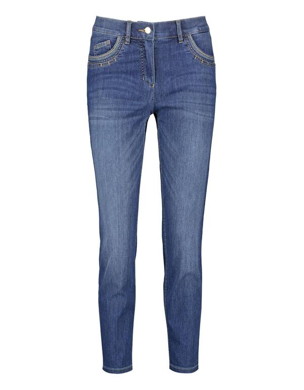 Bild 1 von Gerry Weber Edition - 5 Pocket Jeans BEST4ME CROPPED mit Dekor