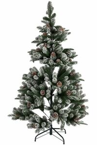 MyFlair 150CM FULL PE TREE WITH 479 TIPS SNOWY PINECONE