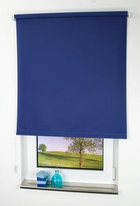 Bella Casa Seitenzugrollo, Kettenzugrollo, 240 x 102 cm, dunkelblau