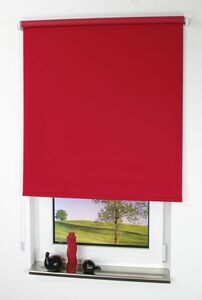 Bella Casa Rollo, Seitenzugrollo Verdunkelung, 82 x 180 cm, rot