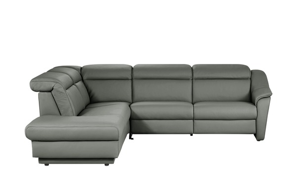 Bild 1 von himolla Ecksofa Leder  9707 grau Maße (cm): B: 275 H: 84 T: 245 Polstermöbel