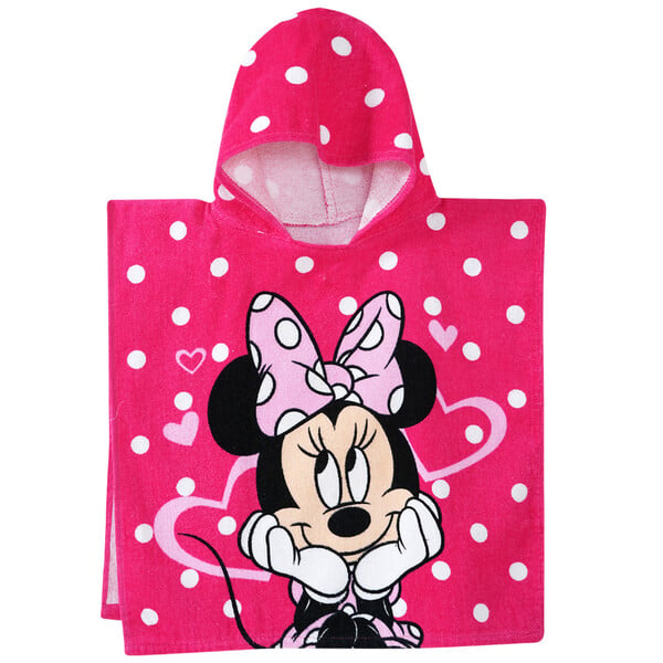 Bild 1 von Minnie Maus Badeponcho mit Kapuze