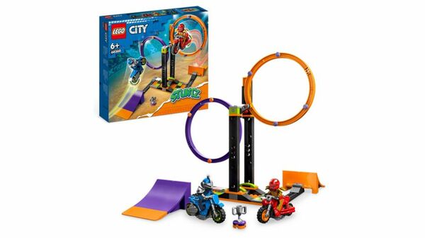 Bild 1 von LEGO City Stuntz 60360 Kreisende Reifen-Challenge Motorrad-Spielzeug