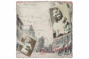 MyFlair Kissen "Bonheur Postcard"