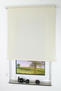 Bella Casa Seitenzugrollo, Kettenzugrollo, 240 x 92 cm, cream