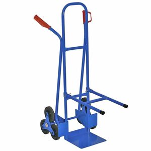 BRB Stuhl-Treppenkarre aus Stahlrohr, blau