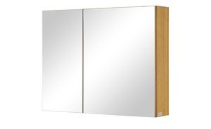 Wohnwert Spiegelschrank  Capri holzfarben Maße (cm): B: 90 H: 70 T: 18 Schränke