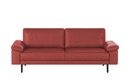 Bild 1 von hülsta Sofa Sofabank aus Leder  HS 450 rot Maße (cm): B: 218 H: 85 T: 95 Polstermöbel