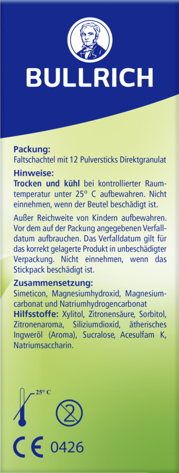 Bild 2 von Bullrich Magen & Darm 2in1 Akut Pulversticks