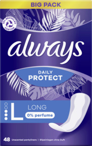Always Daily Protect Slipeinlagen Long ohne Duft Big Pack