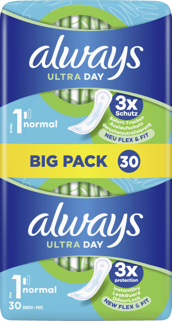 Bild 1 von Always Ultra Day Binden Normal Big Pack