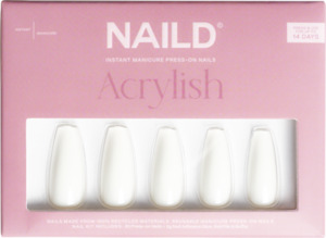 NailD White Acrylish Extra Long