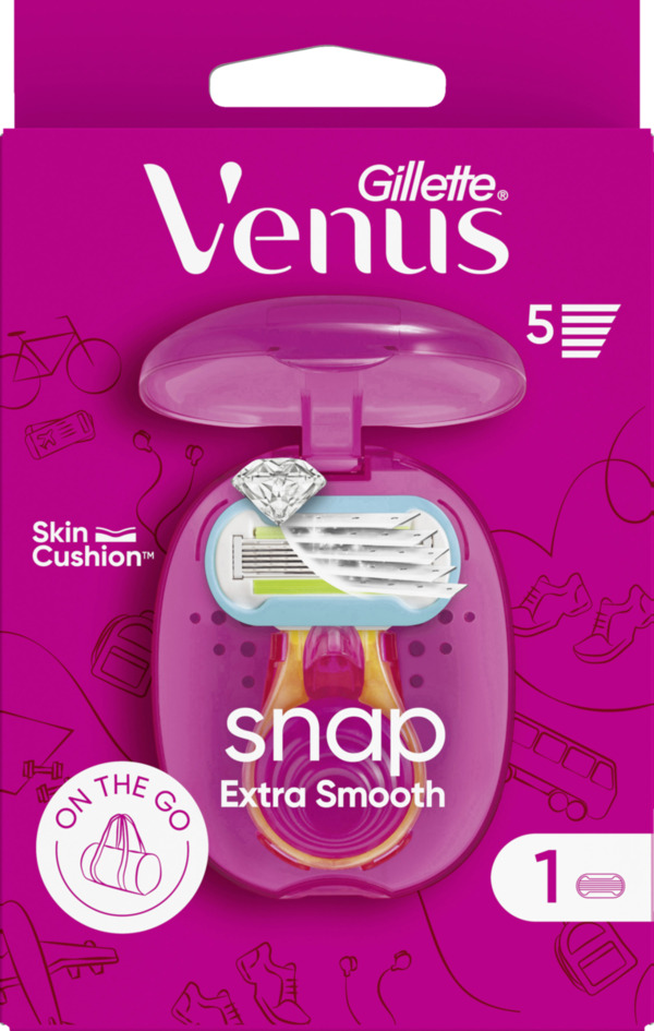 Bild 1 von Gillette Venus Extra Smooth Snap Rasierer mit einer Klinge