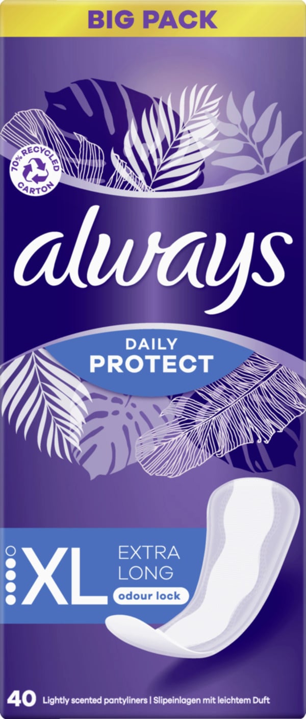 Bild 1 von Always Daily Protect Slipeinlagen Extra Long mit Duft Big Pack